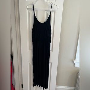 Black spaghetti strap summer dress